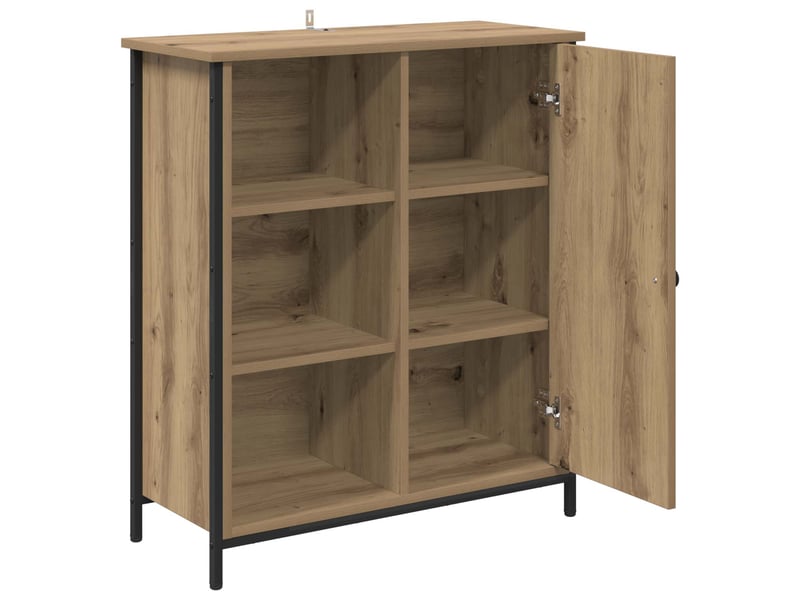 Buffet - bahut - meuble de rangement chêne artisanal 70 x 30 x 80 cm bois d'ingénierie - Conforama E