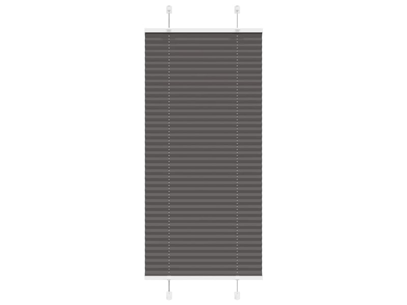  Store plissé, store de fenêtre noir 55x150 cm largeur du tissu 54,4 cm polyester cf46941  - Conforama B