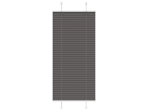 Store plissé, store de fenêtre noir 55x150 cm largeur du tissu 54,4 cm polyester cf46941