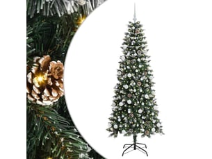 Sapin de noël artificiel, arbre de noël vert 180 cm pvc, plastique et acier shl6066
