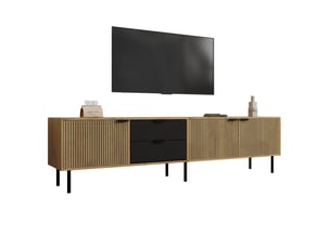 Meuble tv coloris bicolore 208 cm   