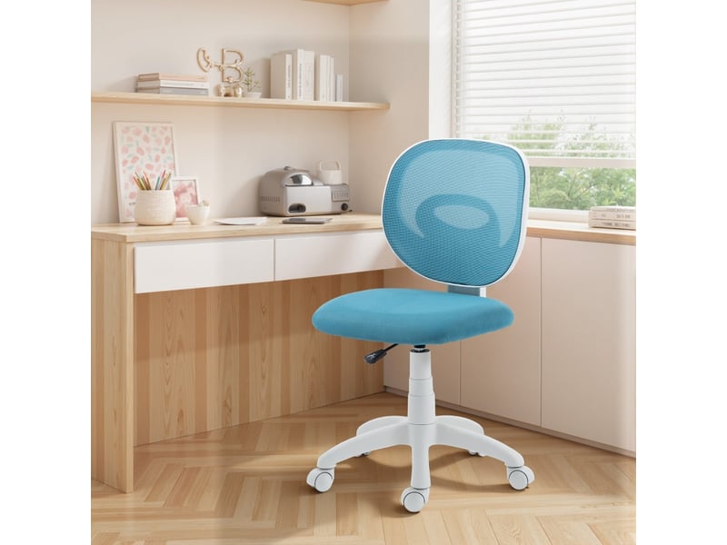 Ilian chaise de bureau ergonomique dossier en c bleu - Conforama E