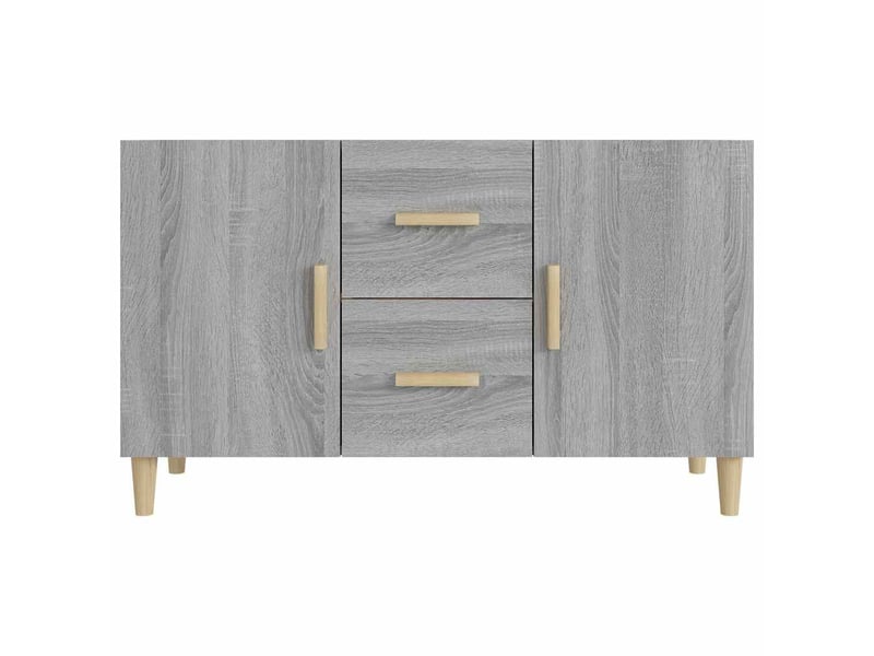  Buffet - bahut - meuble de rangement sonoma gris 100x36x60 cm bois d'ingénierie  - Conforama C