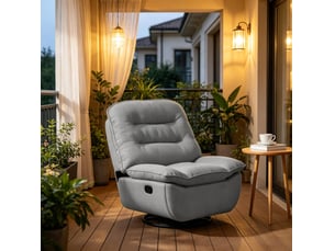 Fauteuil relax manuel  <strong>COVREO </strong> Tissu gris