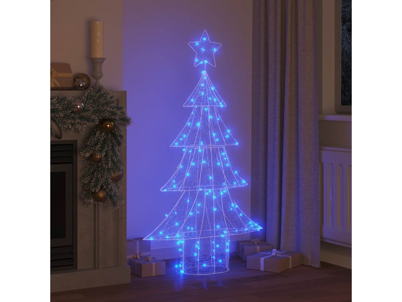  Sapin de noël, arbre de noël 160 led bleu 150 cm acrylique cf60954  - Conforama C