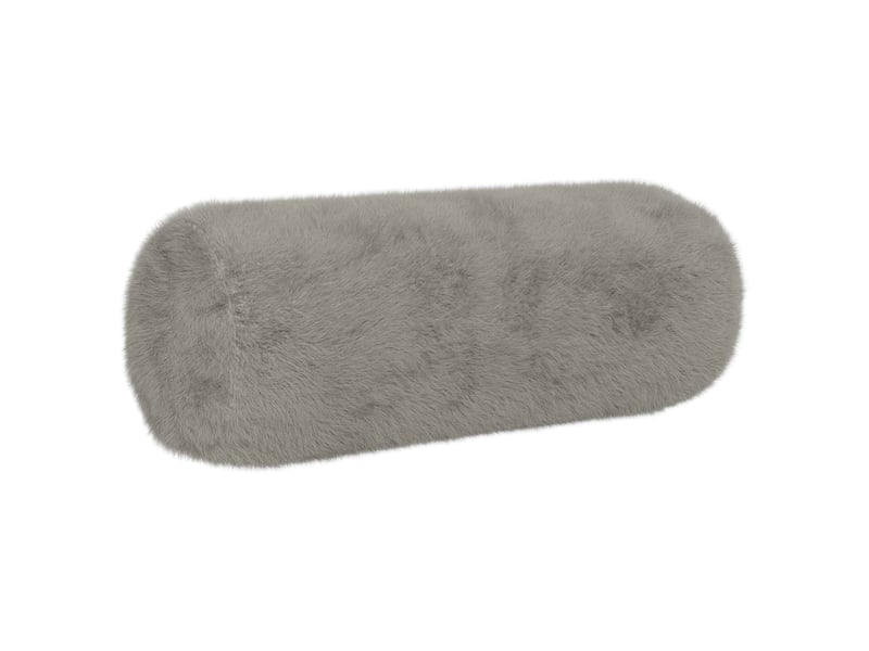 Lot de 6 housses de coussin heerlen gris clair ø 15 x 40 cm cf49631 - Conforama C