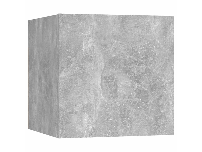  Ensemble de meubles tv - banc tv - meuble de rangement 6 pcs gris béton bois d'ingénierie  - Conforama E