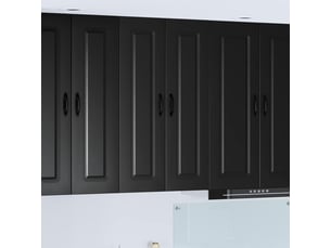 Meuble mural de cuisine | armoire de cuisine noir 60x31x100cm shl4590