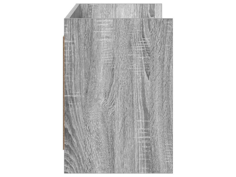  Meuble tv - banc tv - meuble de rangement 135 x 33 x 47 cm sonoma gris bois d'ingénierie  - Conforama E