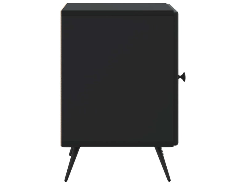  Table de chevet - cabinet de chevet - table de nuit noir 43 x 34,5 x 50 cm bois d'ingénierie  - Conforama E