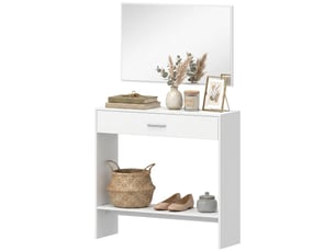 Console 1 tiroir(s)  coloris blanc <strong></strong> <strong></strong>