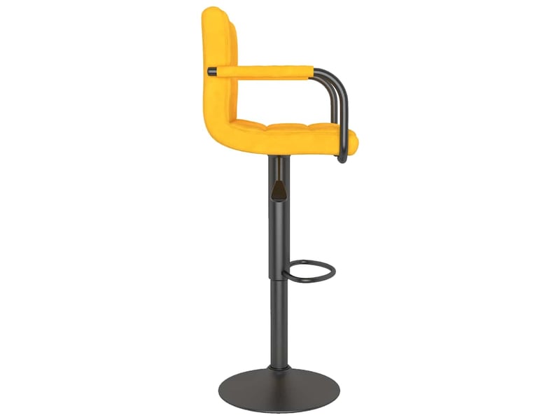  Lot de 2 tabouret de bar, chaise de bar jaune moutarde velours shl25931  - Conforama E