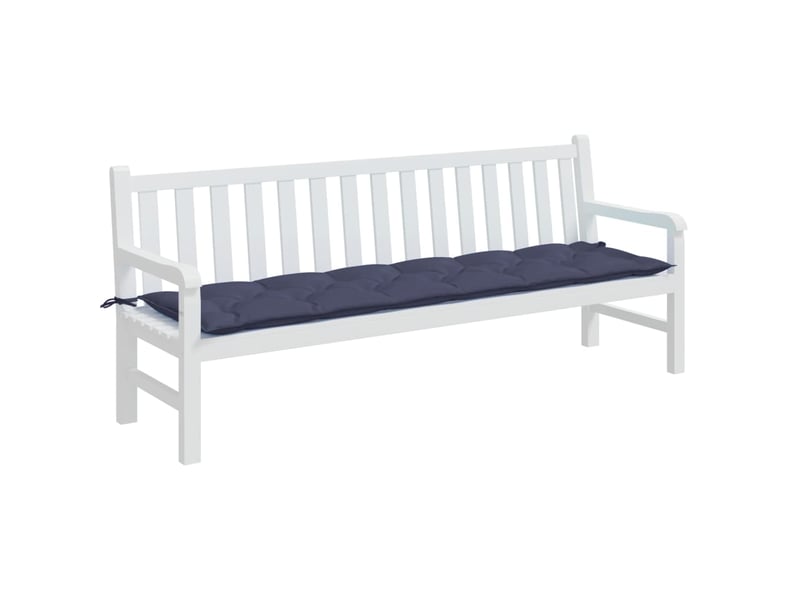  Coussin de banc de jardin, coussin d'assise bleu marine 200x50x7 cm tissu oxford cf52691  - Conforama C