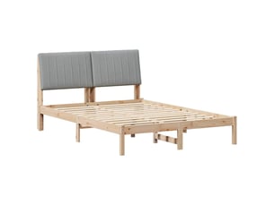 Lit 2 places 135x190 cm    coloris marron