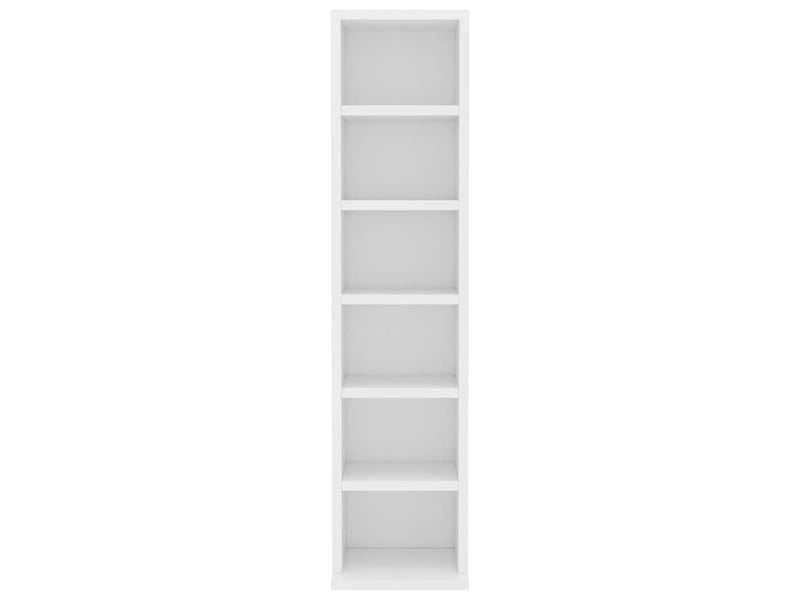  Petite bibliothèque, armoire à cd blanc 21x20x88 cm bois d'ingénierie  - Conforama D