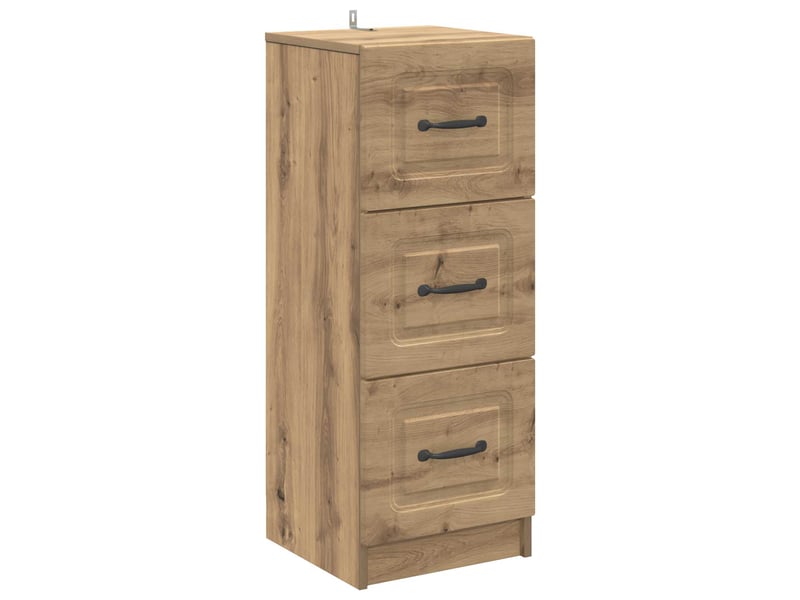  Armoire de rangement bureau, armoire à tiroirs 33 x 34.5 x 87 cm bois d'ingénierie shl6616  - Conforama A