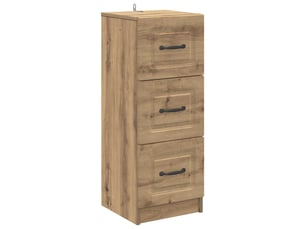 Armoire de rangement bureau, armoire à tiroirs 33 x 34.5 x 87 cm bois d'ingénierie shl6616