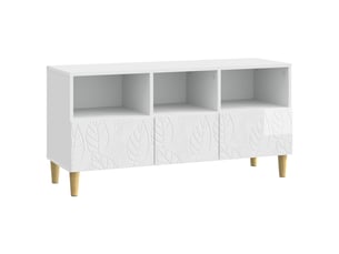 Meuble tv coloris blanc 102 cm <strong></strong>  <strong></strong>
