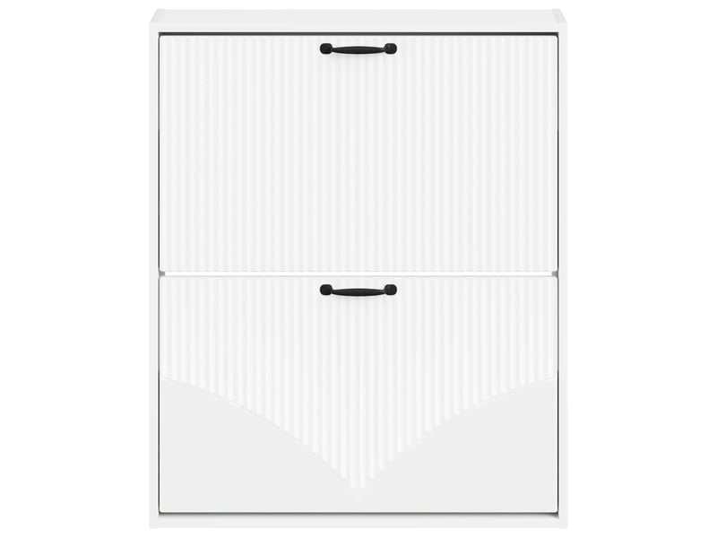  Meuble à chaussures mural, armoire à chaussures hoorn 71x17x86 cm blanc  - Conforama D