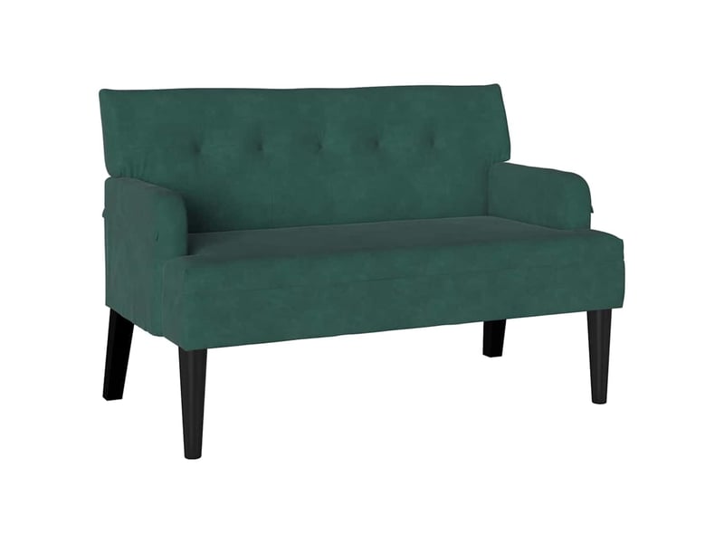  Banc chambre, banc de lit chesterfield vert foncé 112x65,5x75 cm velours  - Conforama A