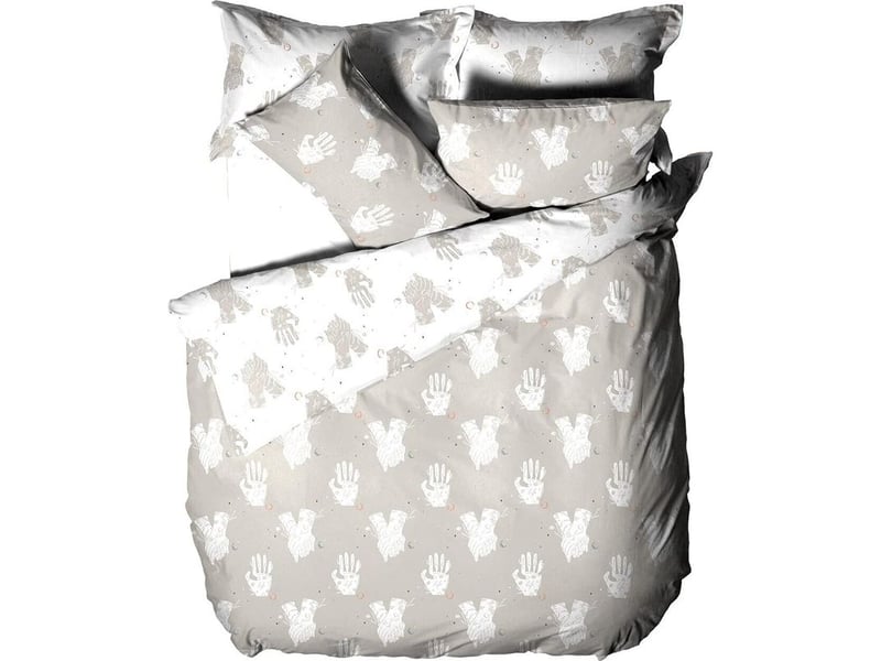  Housse de couette, coton, polyester, gris  - Conforama A