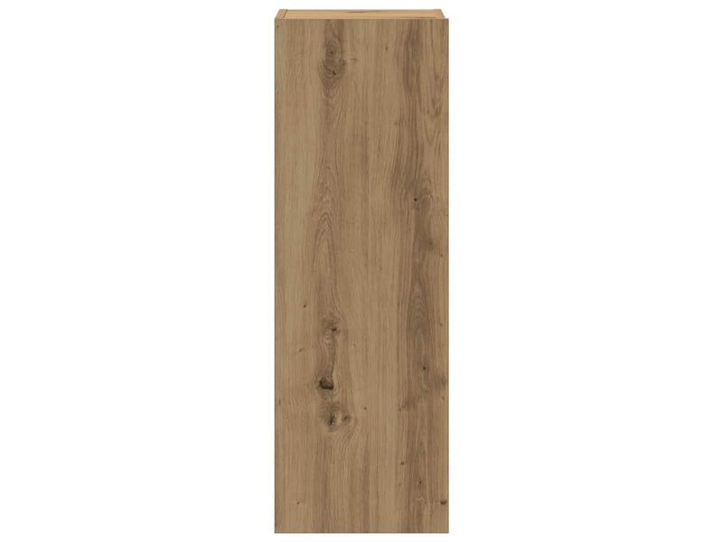  Lot de 4 meuble tv mural, meuble tv suspendu chêne artisanal bois d'ingénierie shl48034  - Conforama E
