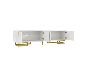 Meuble tv coloris blanc 93 cm SOGEU  