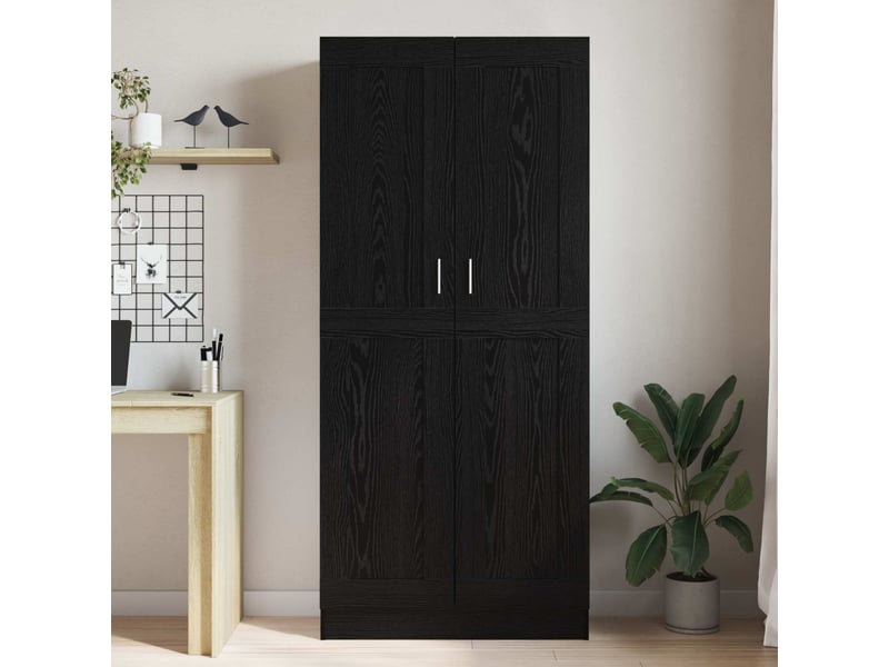  Bibliothèque 3 niveaux, armoire à livres 82,5 x 30,5 x 185 cm bois d'ingénierie  - Conforama D