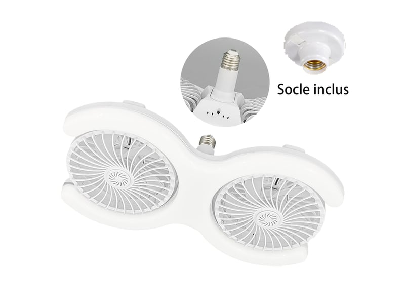  Double tête plafond – led – avec socle  - Conforama A