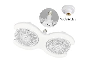 Double tête plafond – led – avec socle