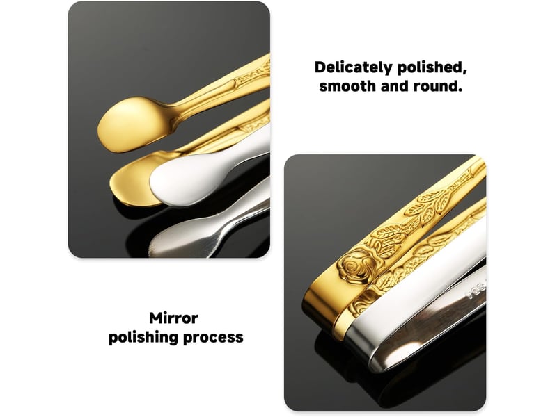  Lot de 2 pinces à glaçons avec gravure rose, pinces en acier inoxydable, outils de cuisine, outils de serrage, pinces alimentaires durables No Commercial reference - Conforama C
