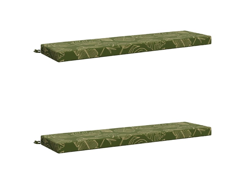  Lot de 2 coussins de banc, coussins d'assise soest 100 % polyester cf56901  - Conforama A