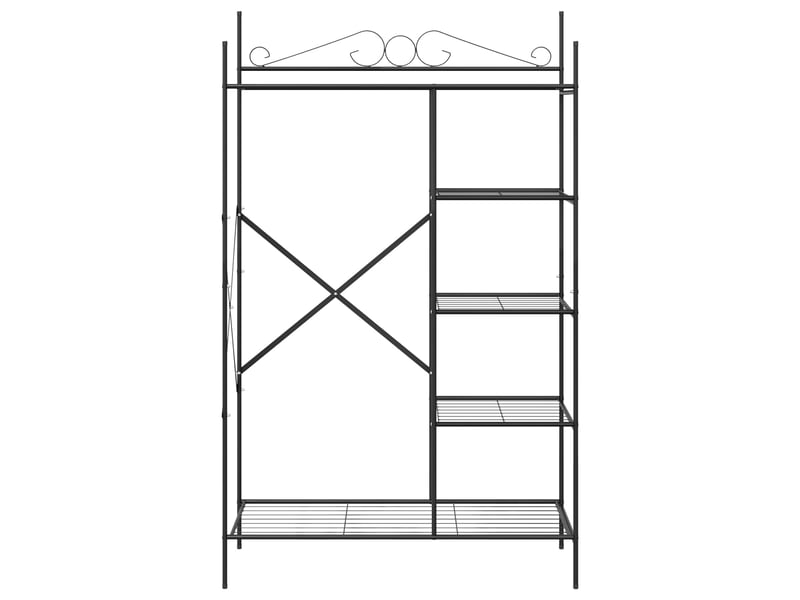 Armoire ouverte avec étagère noir 104,5x45x172 cm acier - Conforama E