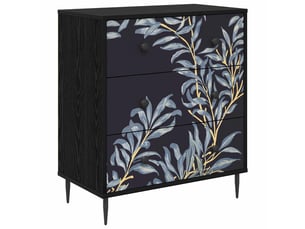 Commode 1 tiroir(s)    <strong></strong> <strong></strong> coloris noir largeur 66 cm