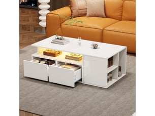 Table basse  coloris blanc <strong></strong> <strong></strong>