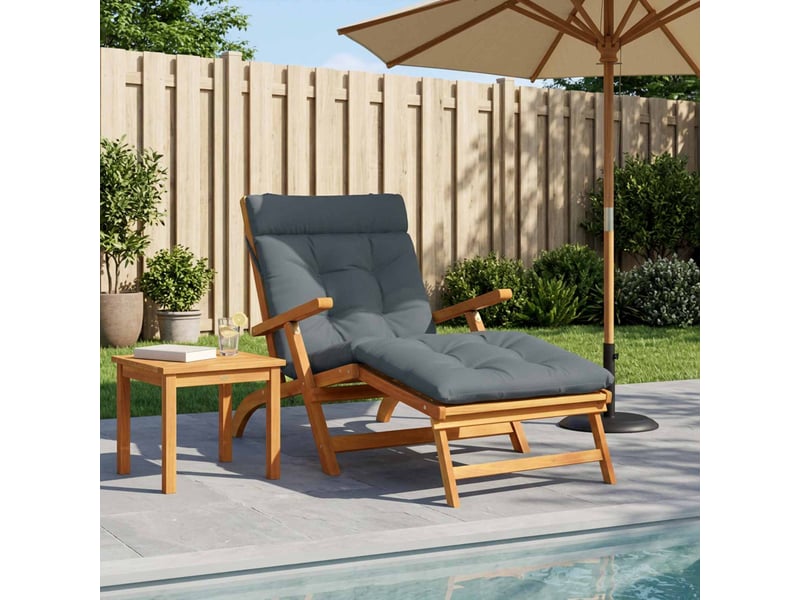  Coussin de transat, coussin pour bain de soleil vianen 100 % polyester bleu 200 x 70 x 8 cm cf56276  - Conforama B