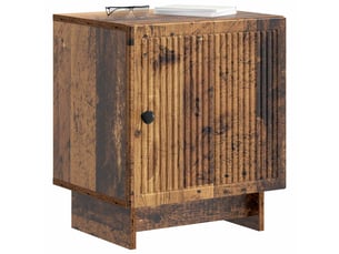 Table de chevet - cabinet de chevet - table de nuit 2 pc bois ancien 43 x 34,5 x 50 cm