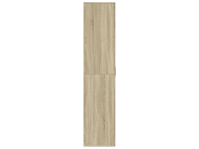  Meuble à chaussure, armoire à chaussures chêne sonoma 80x39x178cm bois d'ingénierie  - Conforama D