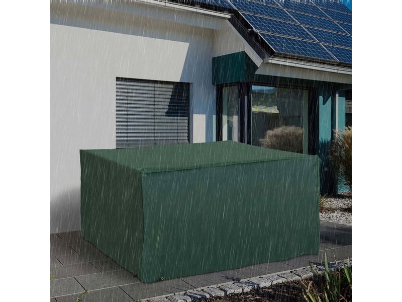  Housse de protection pour mobilier de jardin, tissu oxford 600d, vert, 135 x 135 x 75 cm  - Conforama C