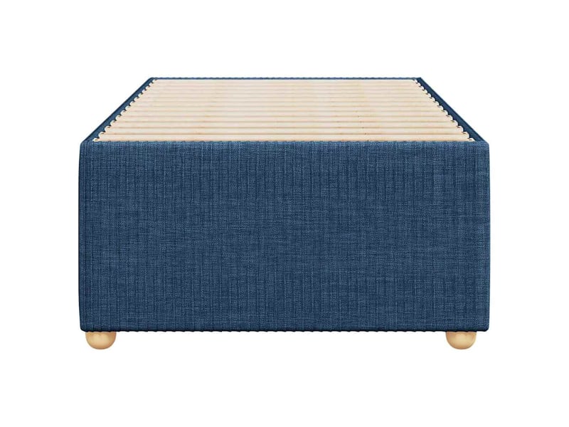  Lit simple- lit adulte -  cadre de lit sans matelas bleu 100x200 cm tissu  - Conforama C