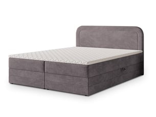 Lit avec rangement 180x200 cm <strong>MASSENO</strong>  <strong></strong> coloris violet