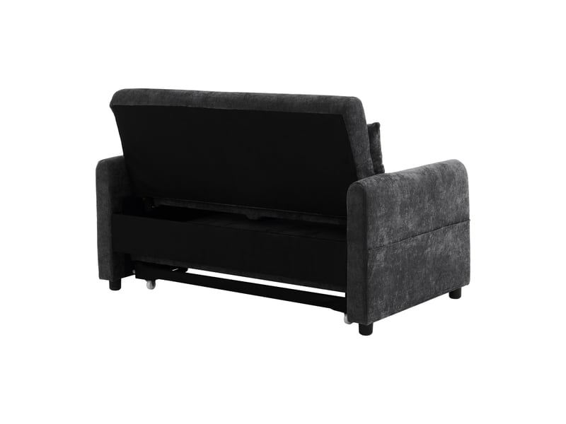  Canapé-lit 2 places multifonction, moderne, avec dossier réglable, support téléphone et port usb  - Conforama E