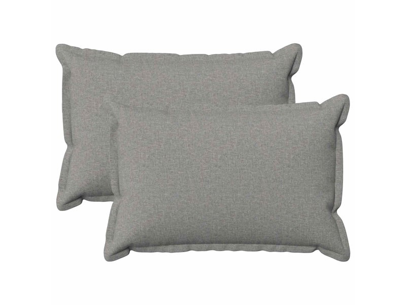 Lot de 2 coussins, coussins décoratifs houten gris nuage lin synthétique cf56497 - Conforama B