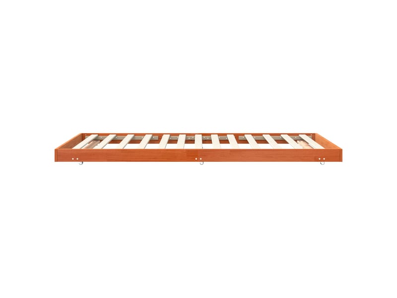 Lit simple- lit adulte - cadre de lit marron 70 x 190 cm bois de pin massif - Conforama D