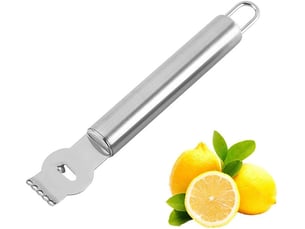 1 pièces epluche-citron en acier inoxydable 304 epluche-citron professionnel avec couteau à cannelle pour les cocktails, les citrons