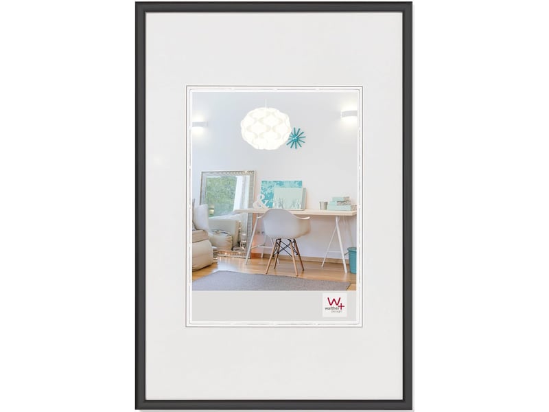  Lot de 3 cadres photo en plastique noir – 20 x 30cm  - Conforama D