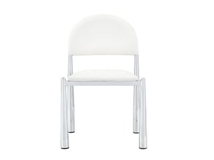 Fauteuil fixe   Simili blanc