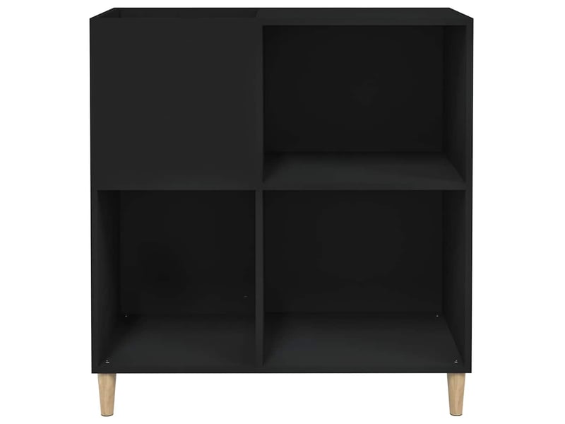  Armoire à disques, armoire de rangement noir 84,5x38x89 cm bois d'ingénierie  - Conforama E