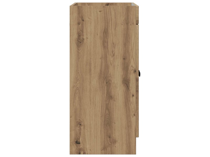  Armoire sous évier de salle de bain, meuble de rangement chêne artisanal shl8024  - Conforama E