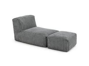 Fauteuil fixe <strong>MODENVIE</strong> <strong></strong> Velours côtelé gris